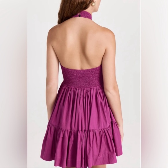 NWT SWF Shirred Halterneck Mini Dress - Picture 3 of 10